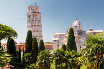 Fotobehang De scheve toren Toren van Pisa in Toscane  © Thomas Heitz