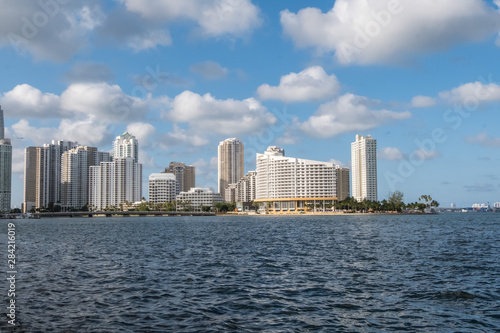 Miami, Florida, USA - May 30, 2019: View of Miami skyline on a sunny day © DOUGLAS