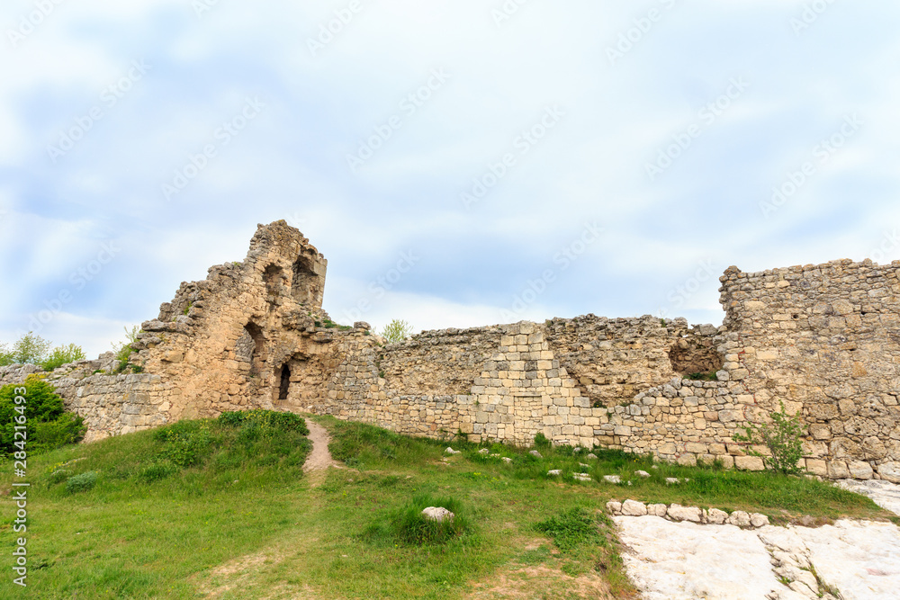 The ruins of the fortress Mangup - Kale in the Crimea.