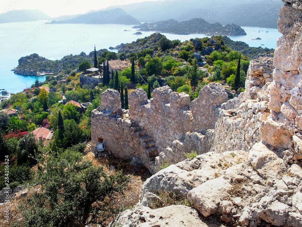 Obraz premium Kekova, Turkey-April 26, 2016:.Kekova and Demre on the south coast of Turkey66