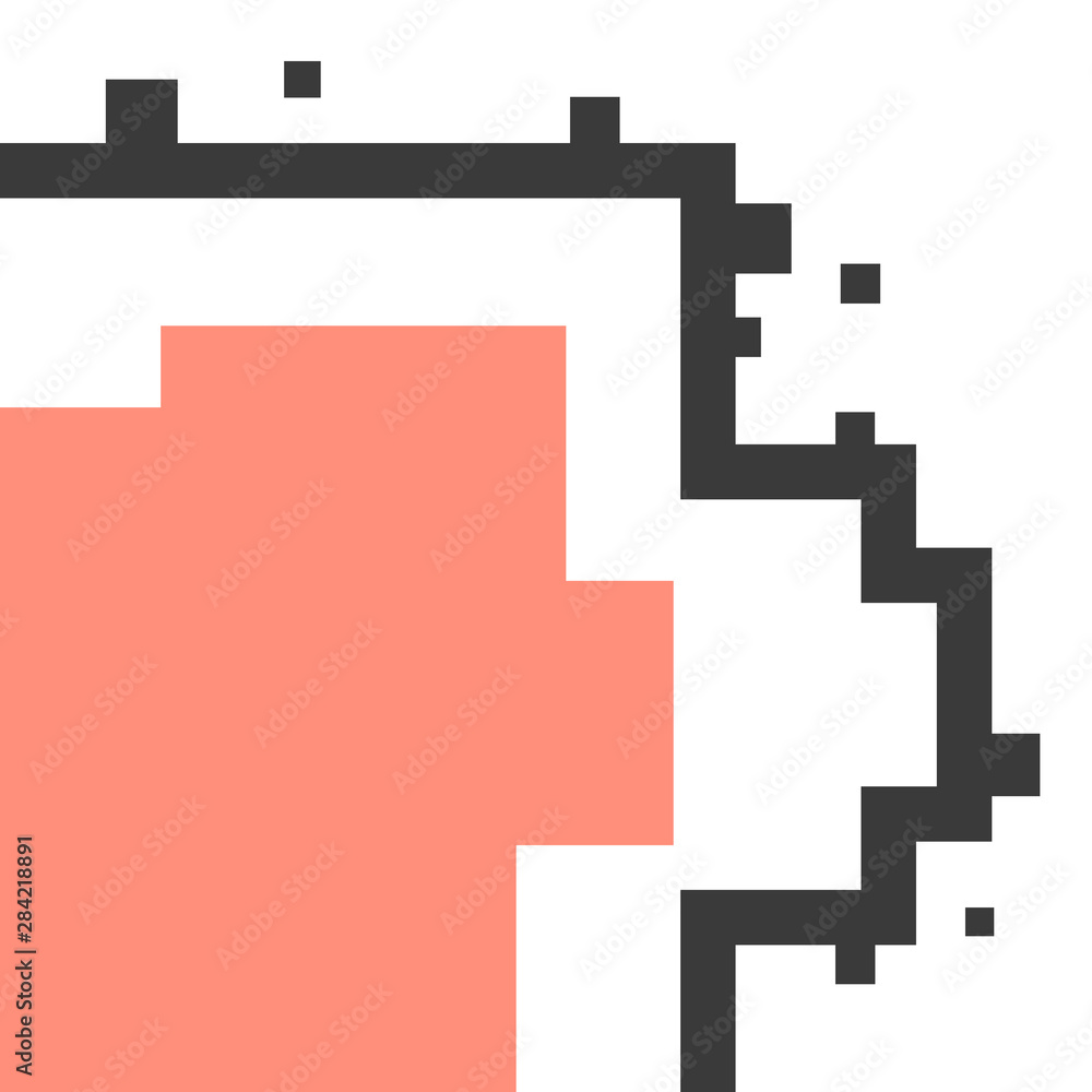 Obraz premium Abstract simple pixel art colorful geometric background