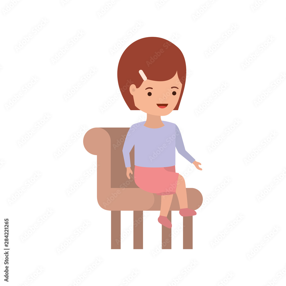 baby girl sitting on chair avatar character baby girl sitting on chair avatar character