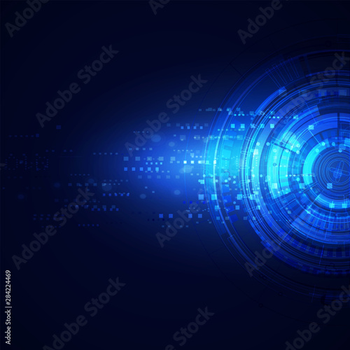 Technology modern futuristic digital background, Vector illustration