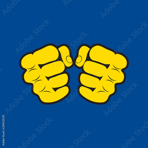 Seamless Texture Pattern Karate Fighter presswall. Vector, EPS.