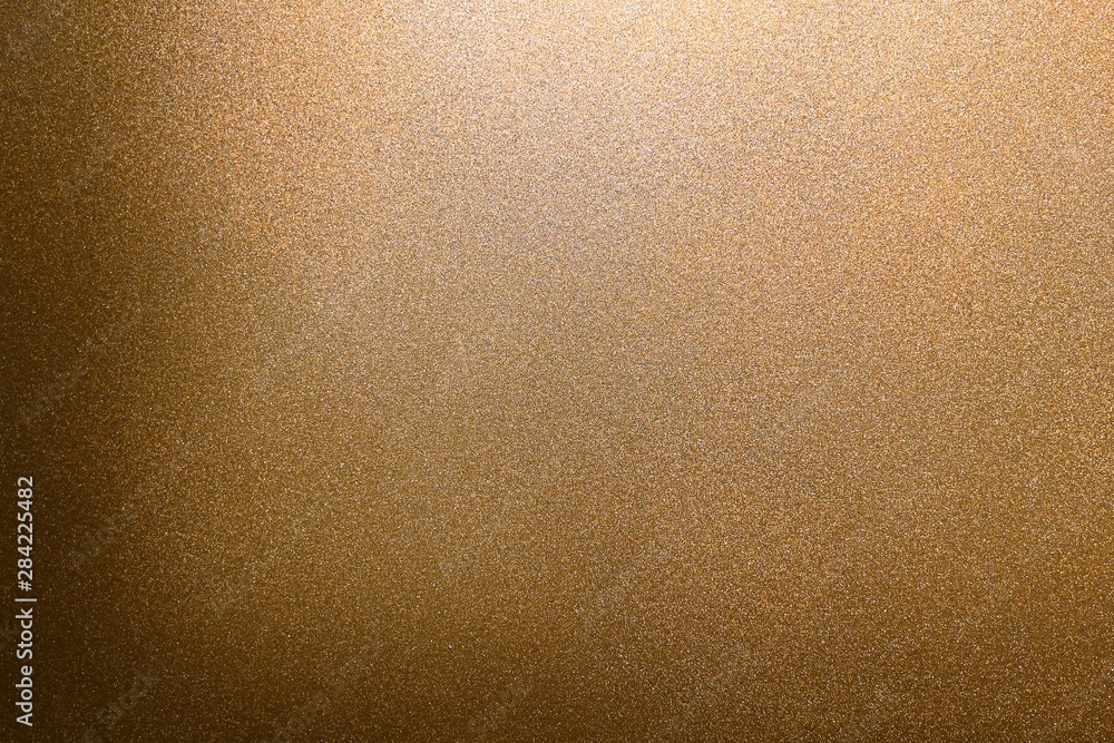 Fototapeta premium Gold metal plate or wall reflection background