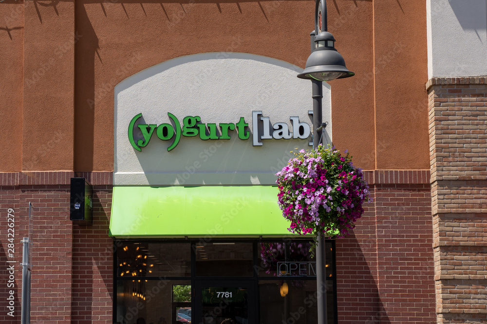 Maple Grove, Minnesota July 21, 2019 Exterior of a (yo)gurt lab