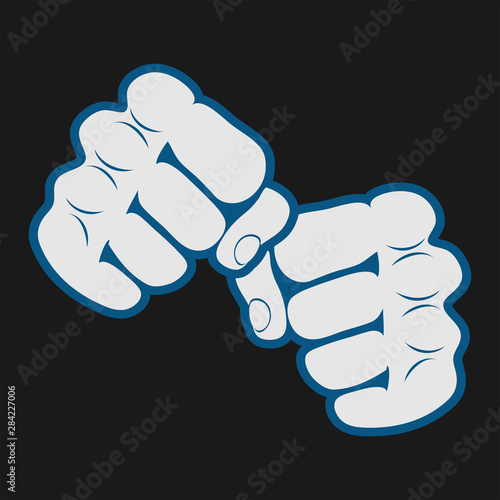 Seamless Texture Pattern Karate Fighter presswall. Vector, EPS.