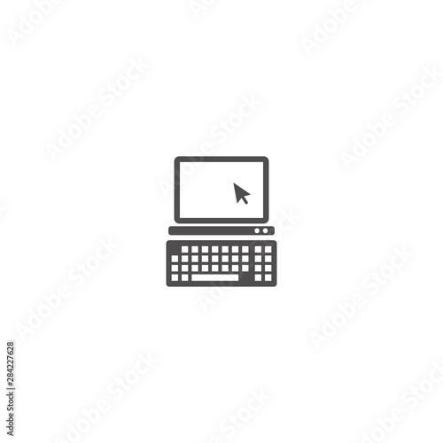 keyboard and monitor simple icon