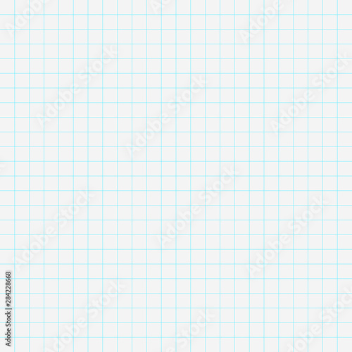 Notebook sheet in checkered