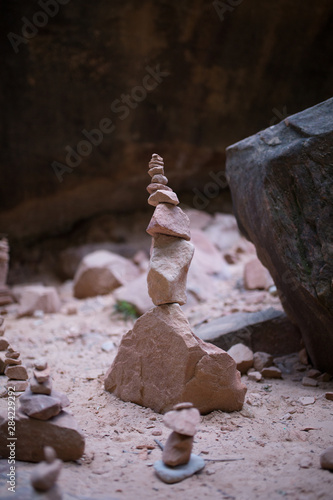 Canvas Print Stacked Rocks