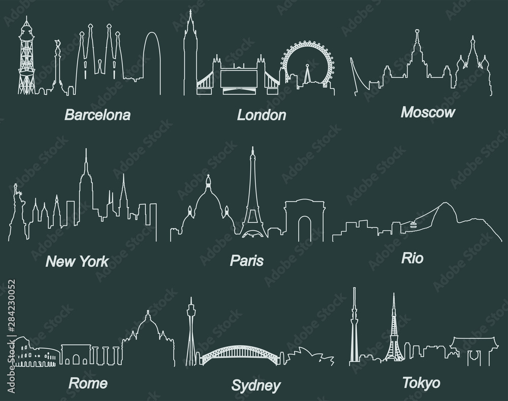 Line World Cities Skylines Landmarks and Profiles