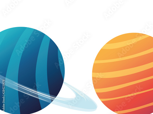 planet of the solar system isolated icon vector illustration