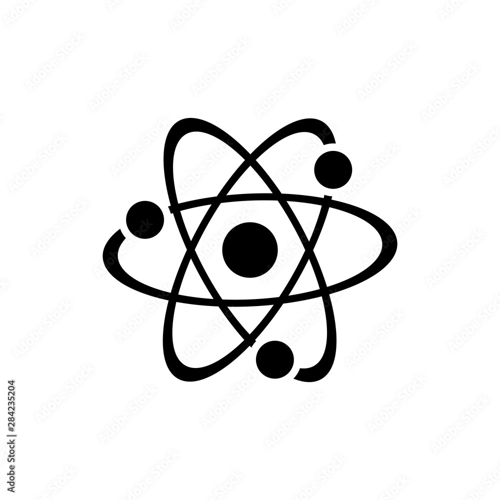 Science atom symbol icon vector EPS 10 illustration Science atom symbol icon vector EPS 10 illustration
