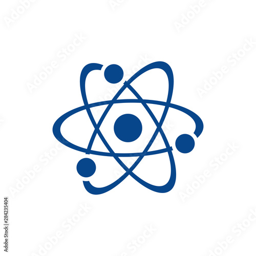 Canvas Print Science atom symbol icon vector EPS 10 illustration