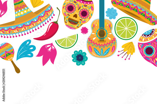 pattern of celebration cinco de mayo