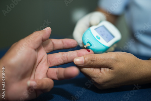 medical injection in hand, injecting injection vaccine medicine.