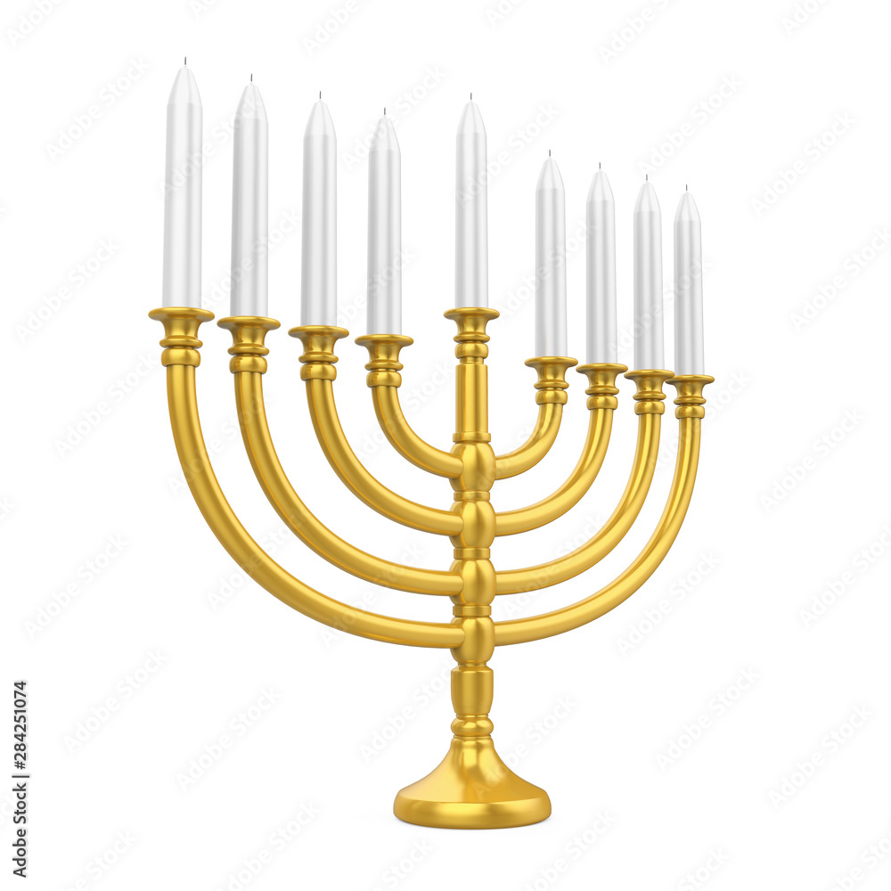 Hanukkah Menorah Isolated Hanukkah Menorah Isolated