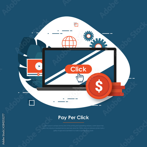 Pay per click ppc concept
