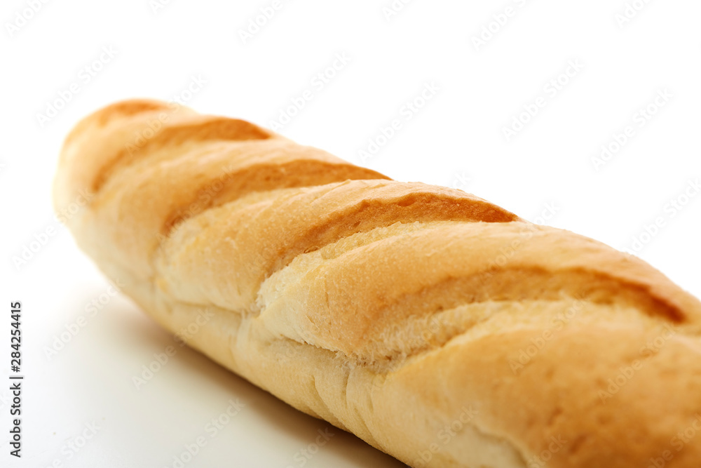 bread on a white background