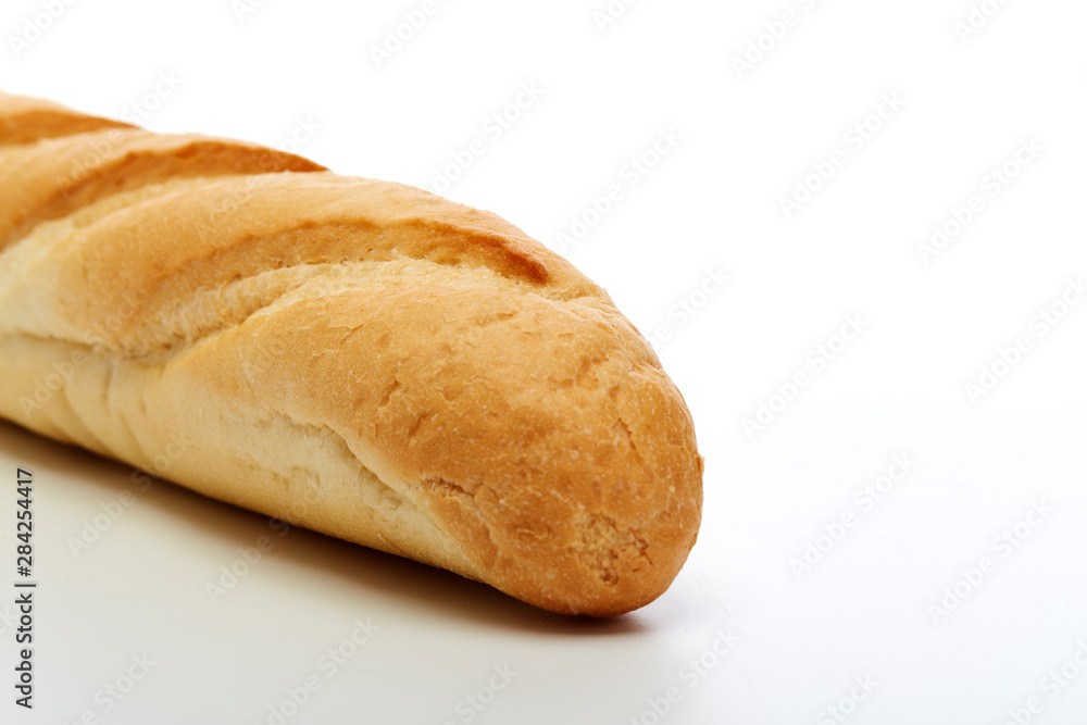 bread on a white background