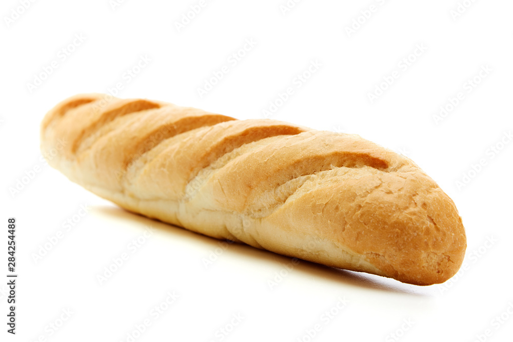 bread on a white background