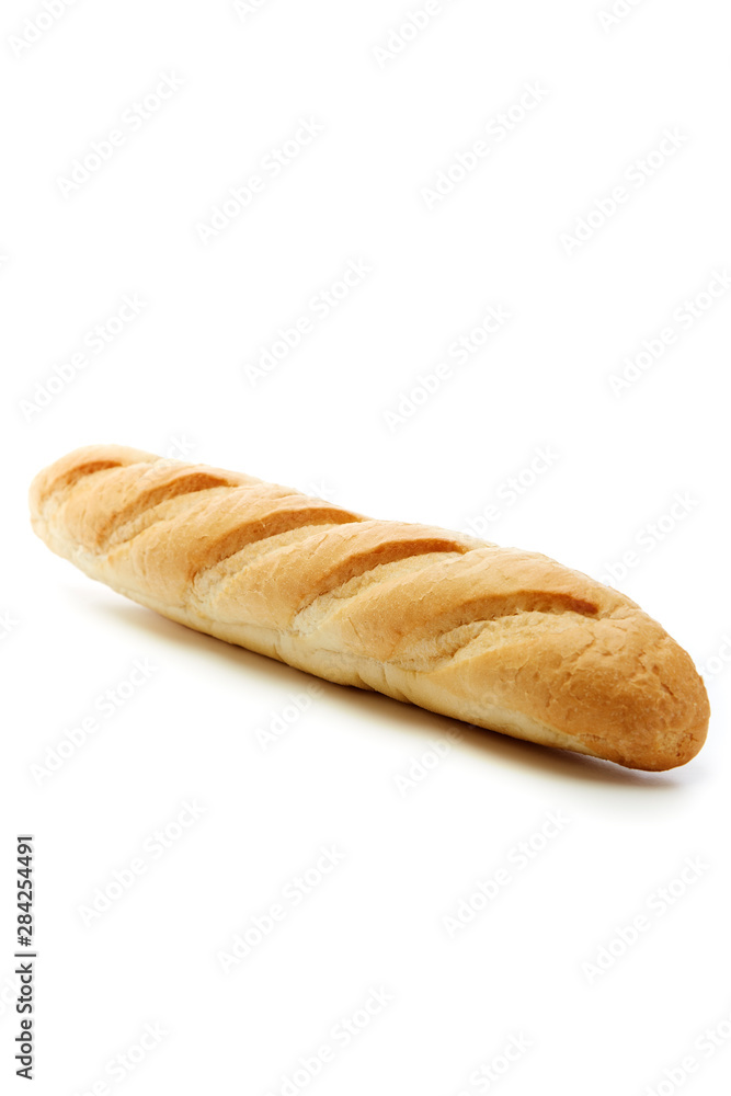 bread on a white background