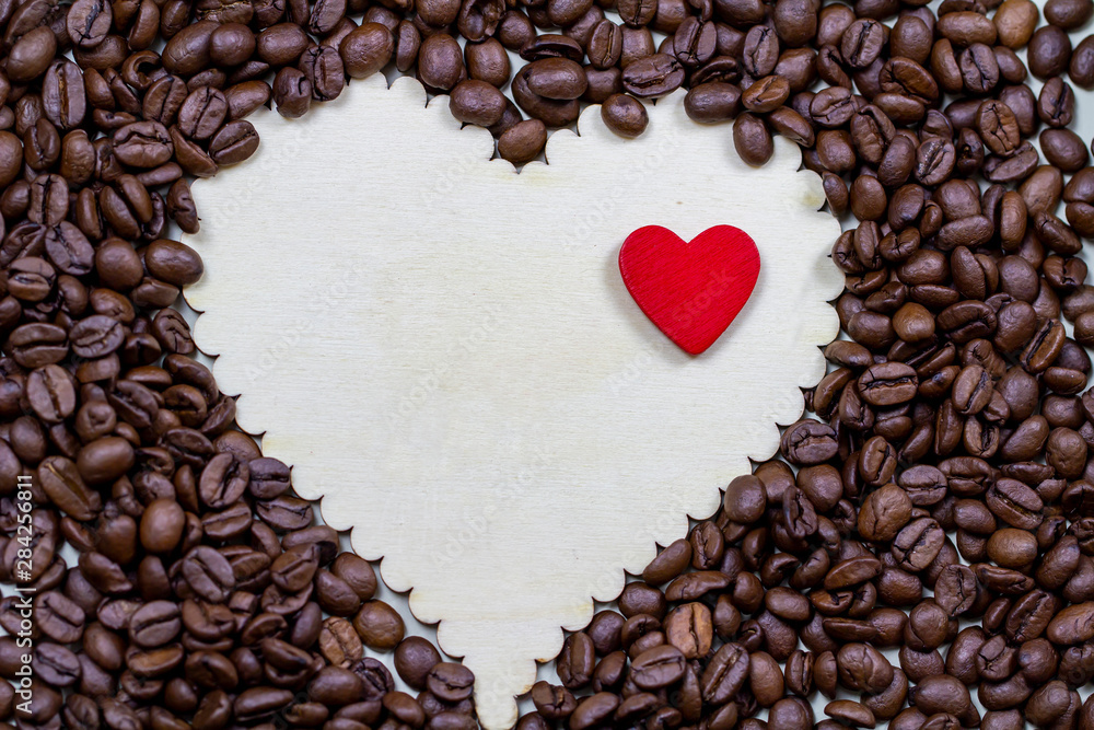 Heart and Coffee Bean Heart and Coffee Bean