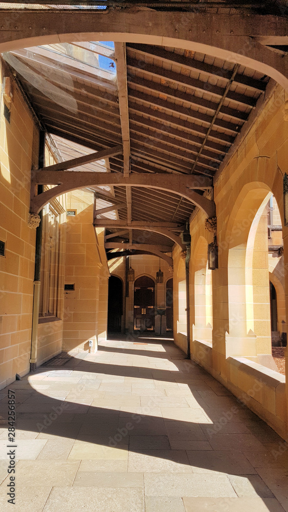 University of Sydney Cloister Near Quadrangle