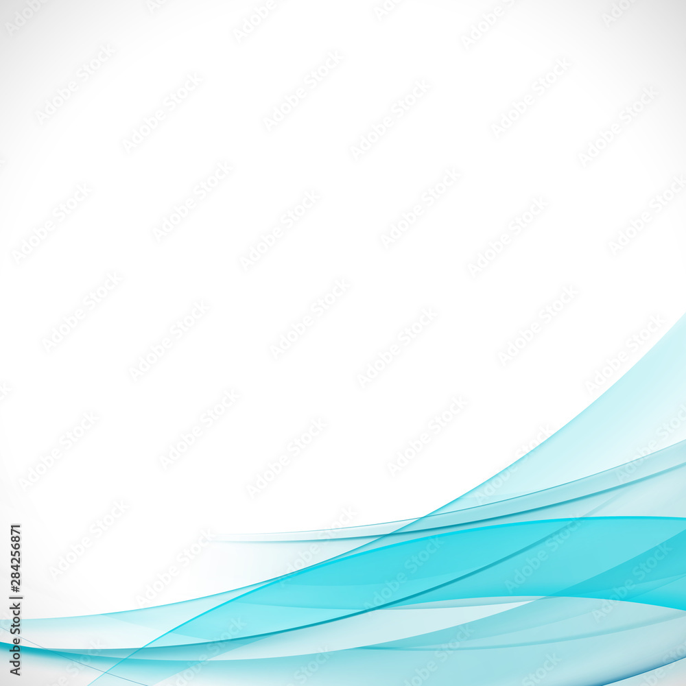 abstract elegant light blue curve on corner isolate on white background, vector illustration abstract elegant light blue curve on corner isolate on white background, vector illustration