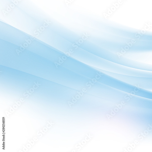 Abstract curve blue flow background and space, Vector illustration