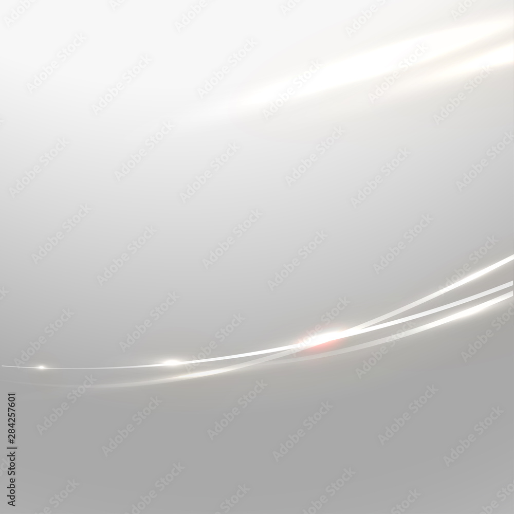 Abstract shiny curve line and flow background for corporate business or tech identity design, online presentation website element., Vector illustration - obrazy, fototapety, plakaty 