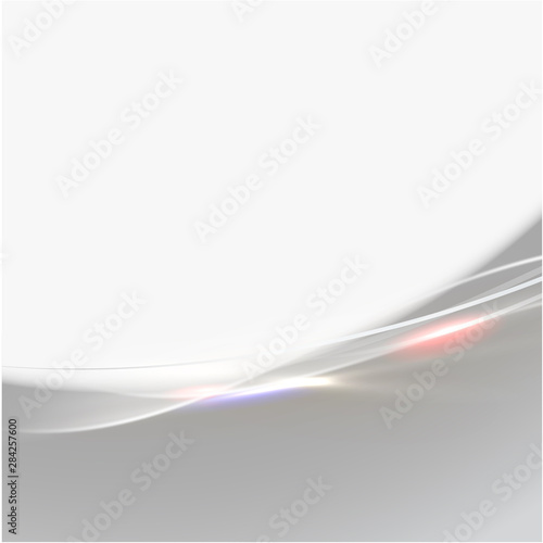 Abstract shiny background with curve line and flow and space' text for corporate business or tech identity design, online presentation website element., Vector illustration