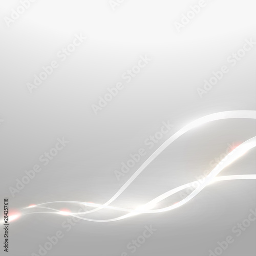 Abstract shiny curve line and flow background for corporate business or tech identity design, online presentation website element, Vector illustration