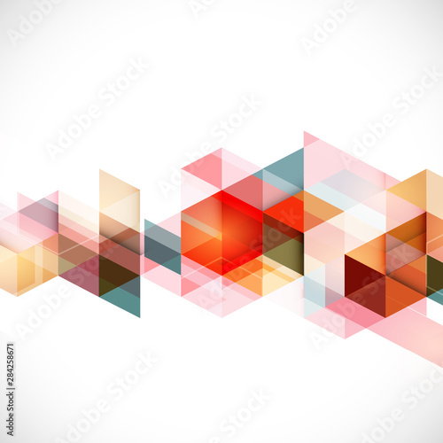 Abstract geometric modern template for business or technology presentation, vector illustration