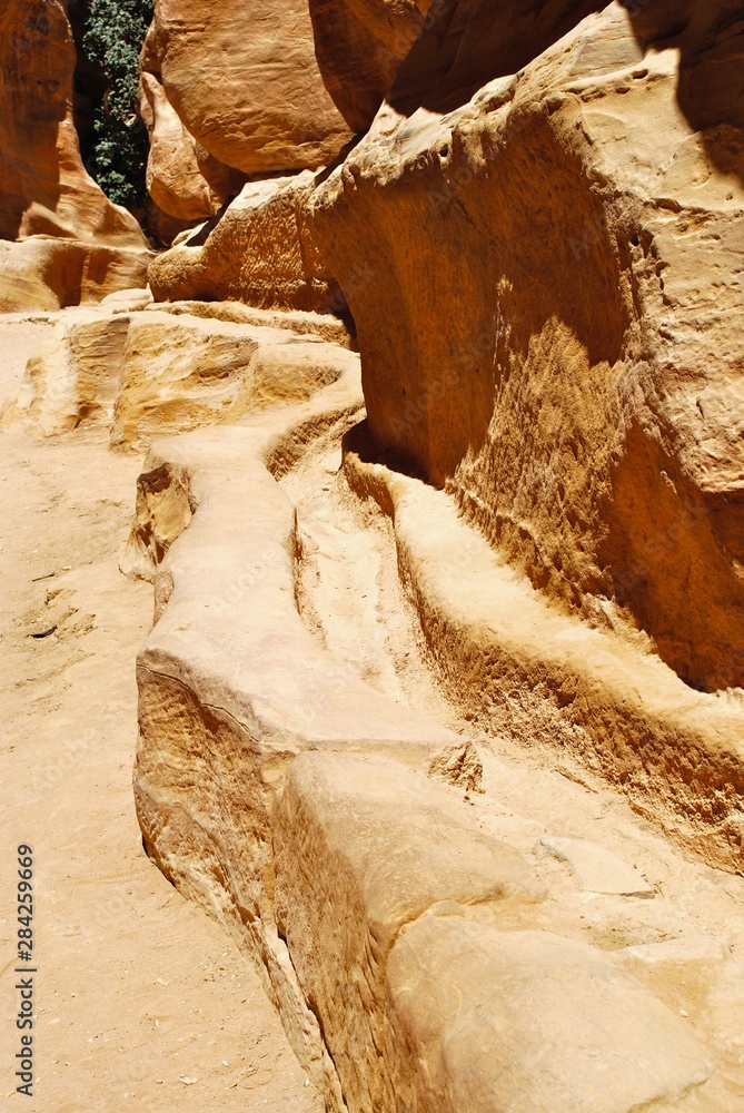 Aquaduct in Petra Aquaduct in Petra