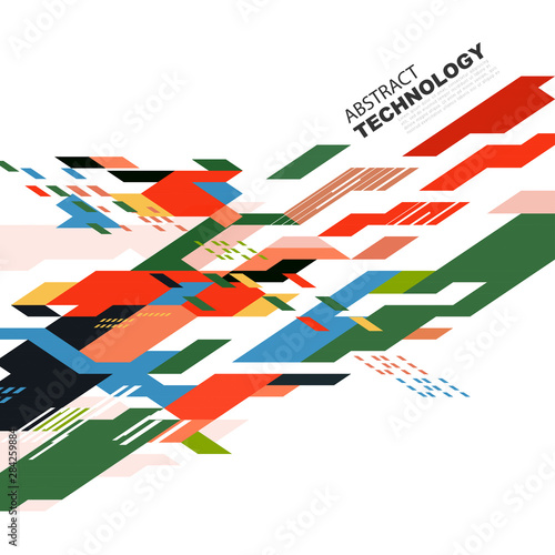 Abstract technology background futuristic concept. Corporate business or technology identity design, online presentation website element, vector illustration