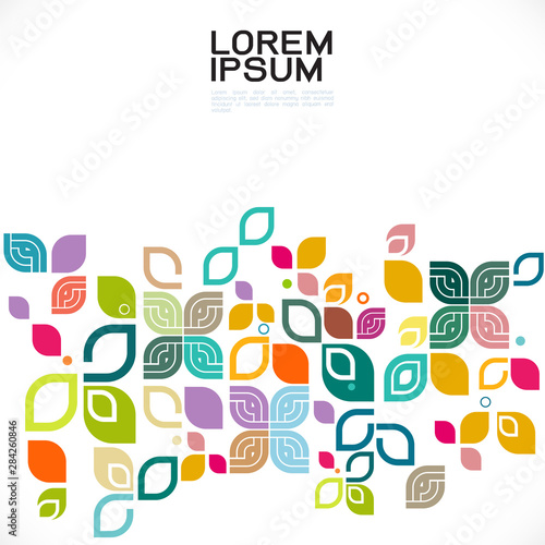 colorful pattern and variety graphic decoration with floral and contemporary Thai art pattern graphic concept, vector illustration