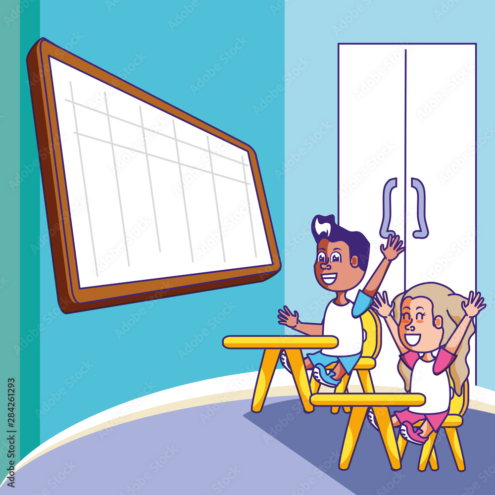 cute little students in the classroom cute little students in the classroom