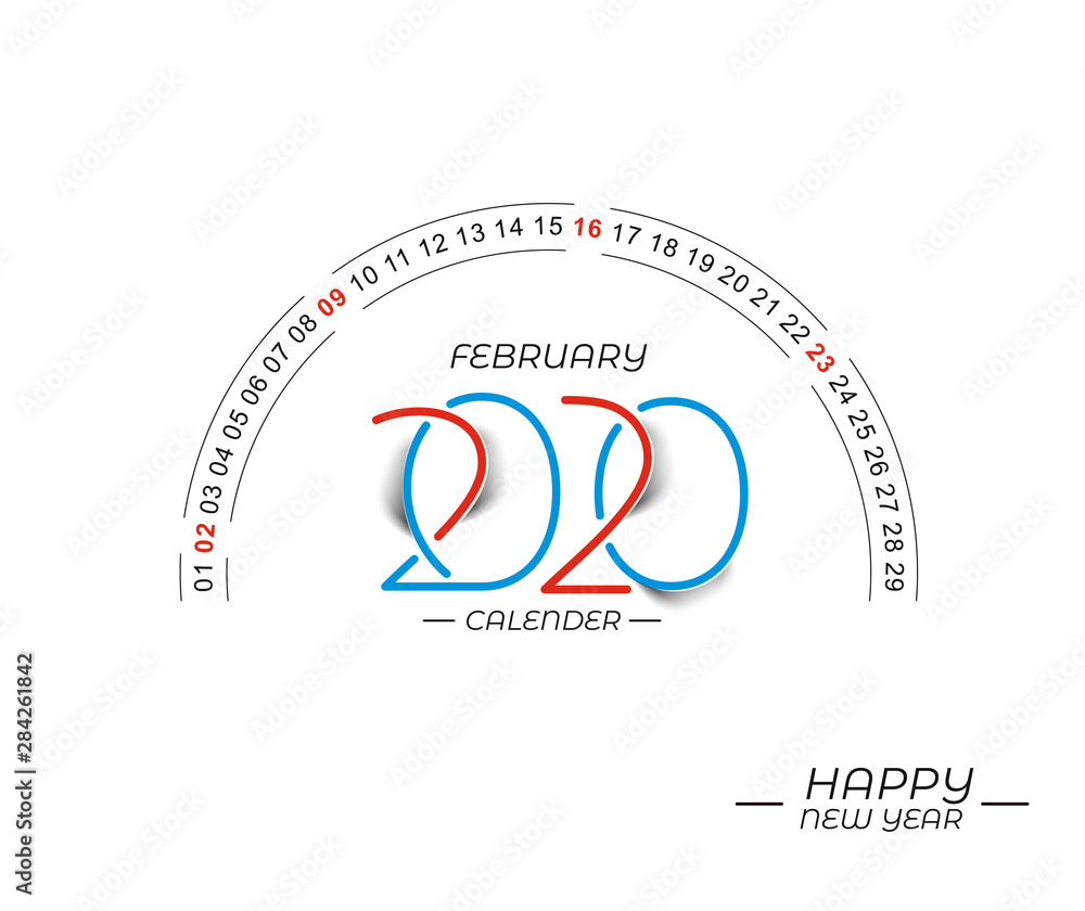 Fototapeta premium Happy new year 2019 Calendar - New Year Holiday design elements for holiday cards, calendar banner poster for decorations, Vector Illustration Background.