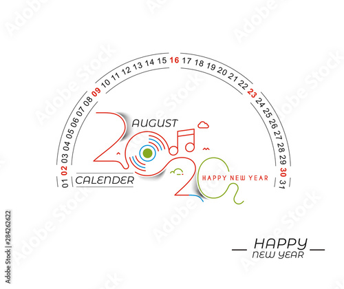 Happy new year 2019 Calendar - New Year Holiday design elements for holiday cards, calendar banner poster for decorations, Vector Illustration Background.