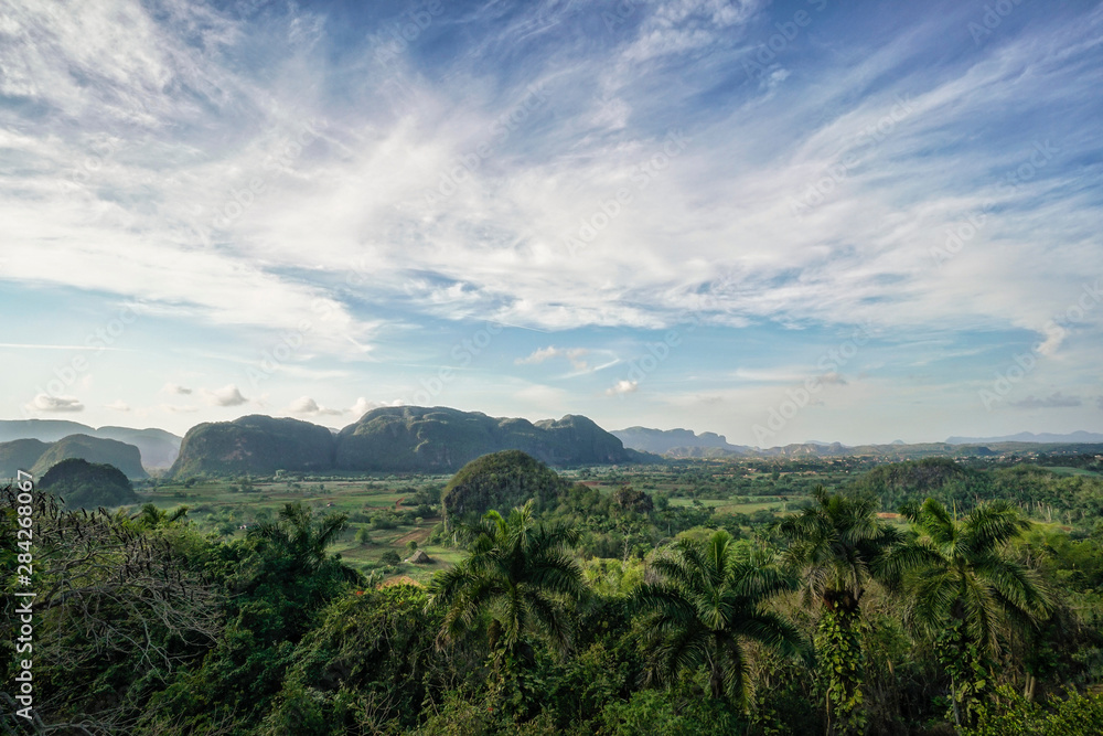 Vinales valley of Cuba under a beautiful sky Vinales valley of Cuba under a beautiful sky