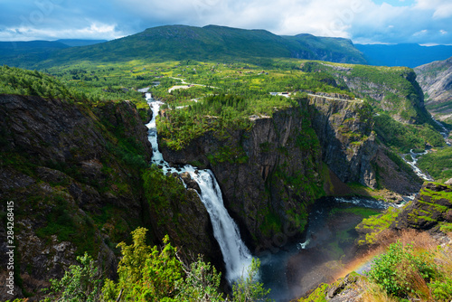 Beautiful view of the Voringsfossen waterfall. . © Yuriy Chertok
