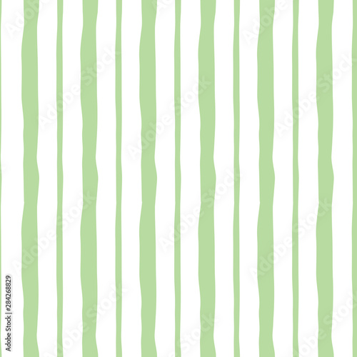 Abstract vertical pastel green cute striped structure Cute seamless background.