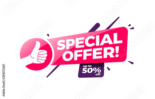 Special Offer 50% Off Shopping Label