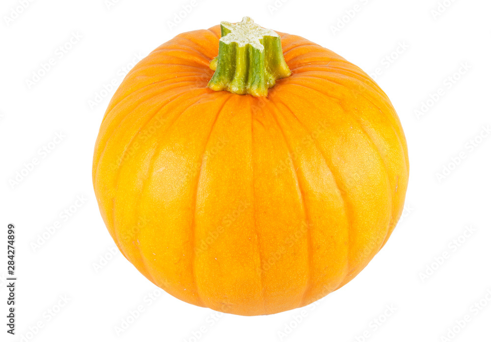 Obraz premium Ripe fresh pumpkin on a white background