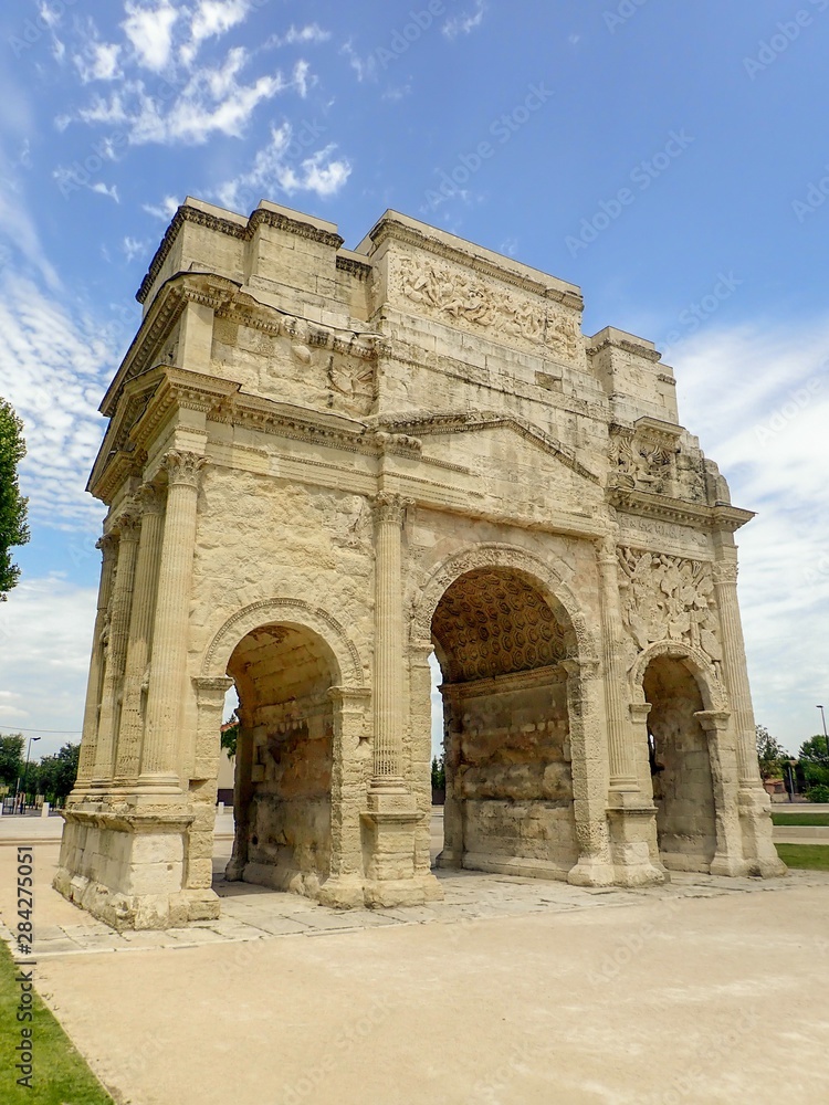 The Triumphal Arch of Orange (French: Arc de triomphe d'Orange) UNESCO World Heritage Site