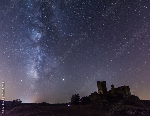 Milky way with a Castle