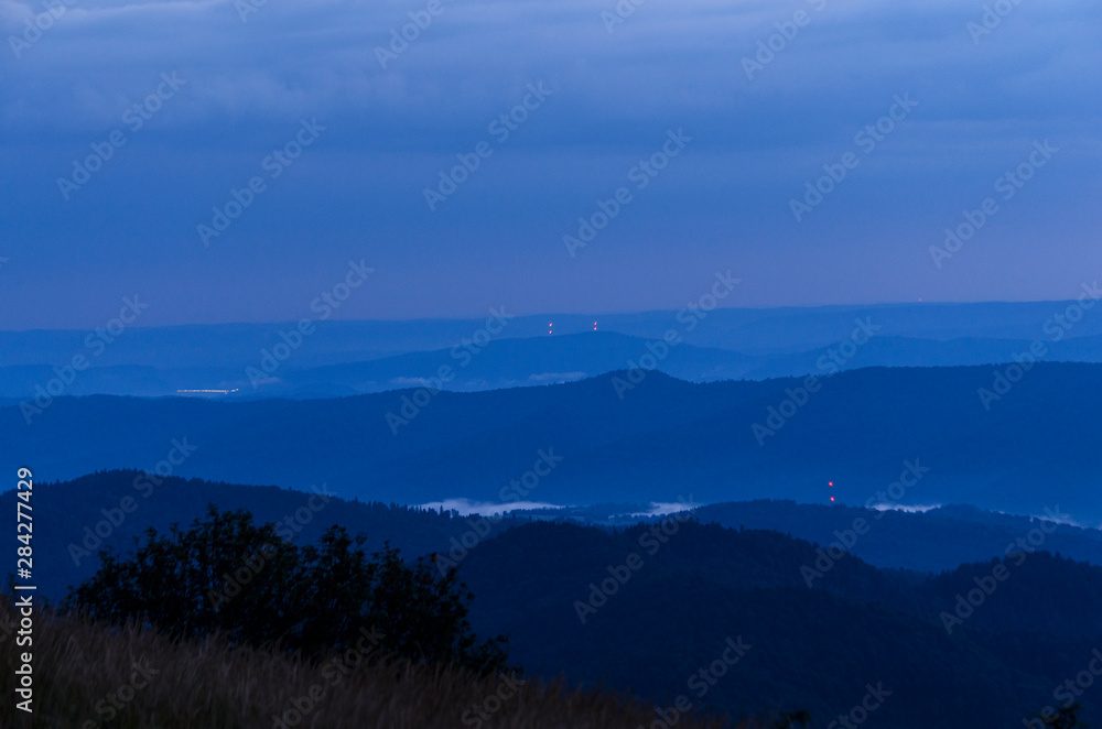Wschód słońca Bieszczady Wschód słońca Bieszczady