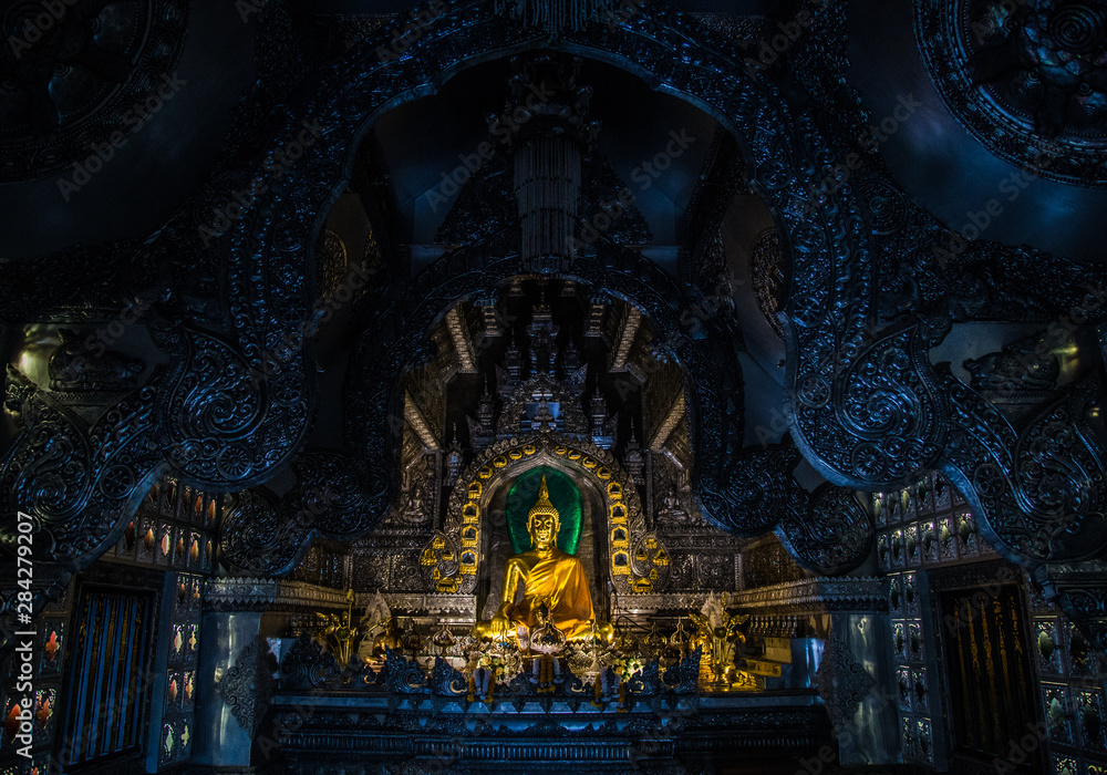 Silver temple view in Chiang Mai Thailand Silver temple view in Chiang Mai Thailand