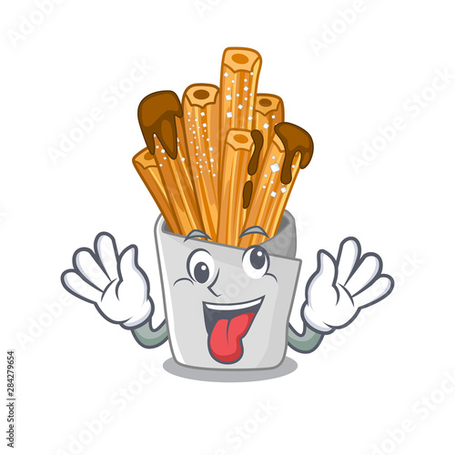 Crazy churros in the wooden character jar